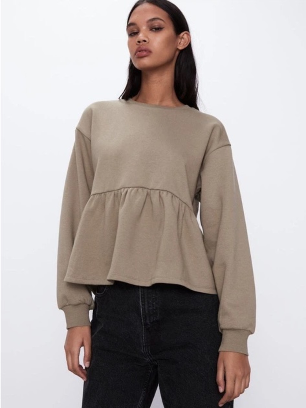 Zara Peplum Sweatshirt